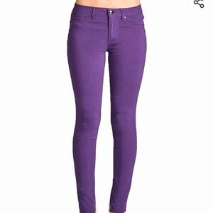 Women’s purple skinny leg jeans size
